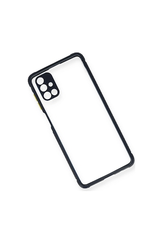 Newface - 688 - Samsung Galaxy Uyumlu M51 Kılıf Miami Şeffaf Silikon - Csmo-tex - - Lacivert