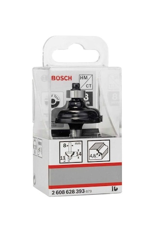 Bosch Standard Seri Ahşap İçin Çift Oluklu Sert Metal Kenar Biçimlendirme Frezesi 8*11*57 mm-2608628393