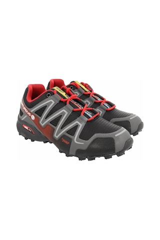 Jump 21513 Siyah Kırmızı Comfort Casual Spor Ayakkabısı Siyah