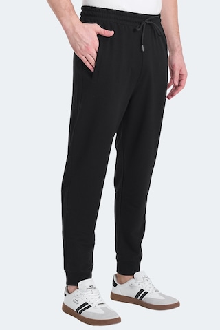 Slazenger Oluften I Erkek Cepli Siyah Eşofman Altı Siyah