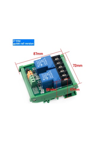 Folinda 12v 30a İki Yollu Röle Modülü - Optik Kuplajlı Yüksek/düşük Seviye Tetikleyici