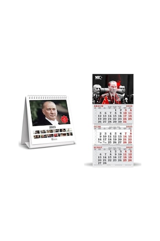 Duvar Takvimi Ve Kare Masa Takvimi Atatürk