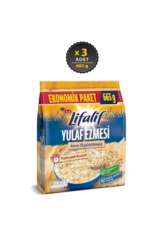 Eti Lifalif İnce Öğütülmüş Yulaf Ezmesi 3 x 665 G Eti Lifalif İnce Öğütülmüş Yulaf Ezmesi 3 x 665 G