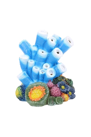 Sones Akvaryum Peyzaj Oksijen Zenginleştirici Dekoratif Hava Taş Yapay Mercan Süsler