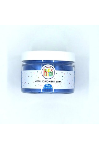 Epoksi Reçine Metalik Pigment Sedefli Toz Boya Koyu Mavi Renk 50 G