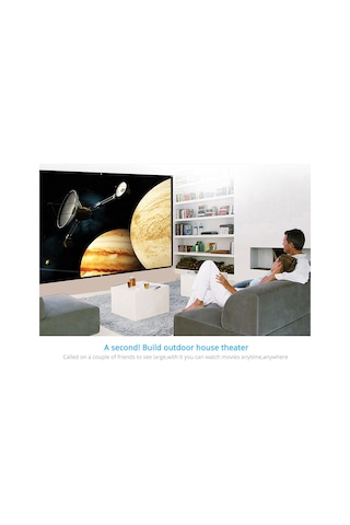 Suofeng H70 70 İnç 16:9 Dacron Projeksiyon Ekranı - Ev Sineması, Sınıf Ve Konferanslar İçin İç/ Dış Mekan Uyumlu Basit Kurulum