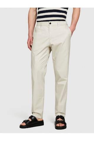 Sisley %100 Pamuk Beli Büzgülü Slim Confort Fit Pantolon Erkek Gri Pantolon - 324p4ıuksf046 Bej