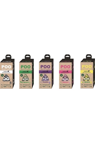 M-pets Poo 100% Recycled Dışkı Poşeti Nane Kokulu 8x15 Yaprak