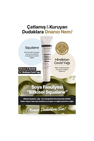 Derma Factory %50 Squalane İçeren Yoğun Nemlendirici ve Onarıcı Dudak Kremi Derma Factory Lip Essence