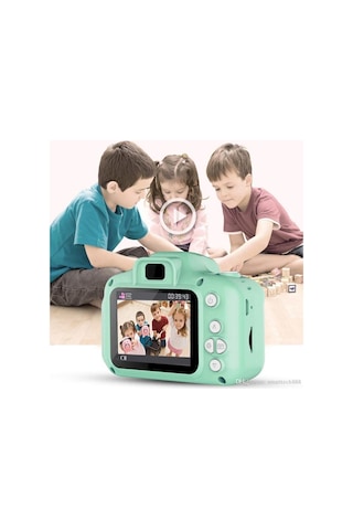 Mini 1080p Çocuklar Için Dijital Fotoğraf Makinesi-oyun,video,filtre-son Versiyon 8 Gb Sd Ka