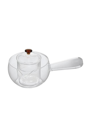 Suntek Demlikli Çaydanlık 450ml Seyahat Ocakları Cam-kulp