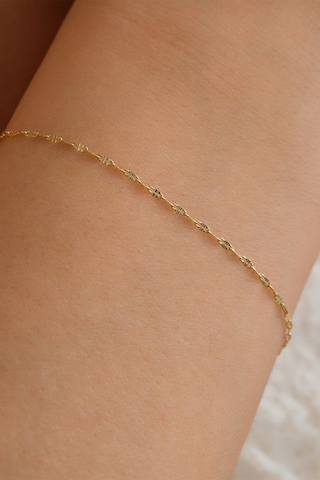 14 Ayar Altın Aynalı Zincir Bileklik Sarı Altın