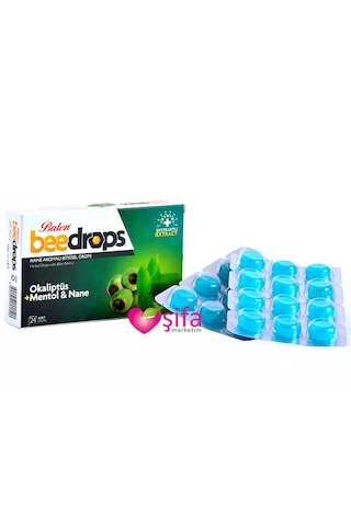 Balen Bitkisel Drops Boğaz Pastili 24 Drops Okaliptüs+Mentol ve N