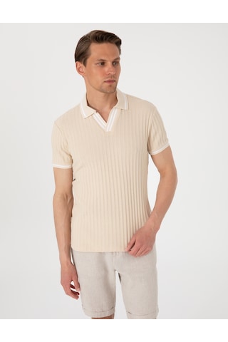 Pierre Cardin Erkek Bej Tişört 50310162-vr011 Bej