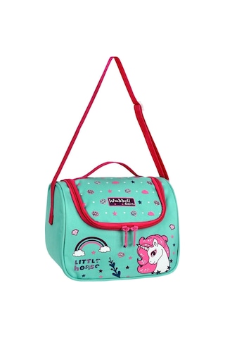Waddell Little Horse Desenli Termal Beslenme Çantası Yeşil - Pembe