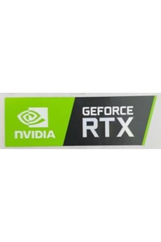OEM Nvidia Geforce RTX Sticker Yatay Büyük Boy Etiket D113 OEM Nvidia Geforce RTX Sticker Yatay Büyük Boy Etiket D113