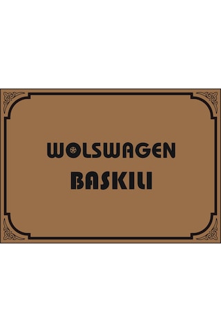 Cihan Oto Paspas Kağıdı 50x35 Yatay Volkswagen Baskılı Adet Seçen 50