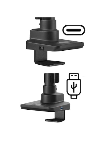 Tekli Ultra Geniş Monitör Kolu 17 "-49" 20kg Typ-c / Usbçıkış...
