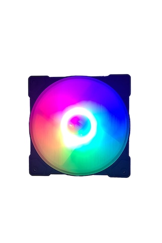 Daryun 12cm Kasa İçi Uyumlu Rainbow Led Fanlı Molex 4 Pin Soket Fan