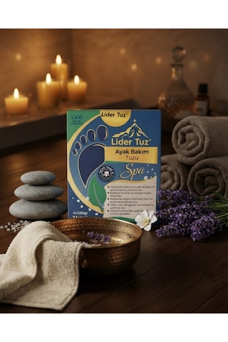 Ayak Bakım Tuzu Spa 1 Kg 4x250 Gr %100 Doğal Mineralli Kaya Tuzu Ve Epsom Tuzu