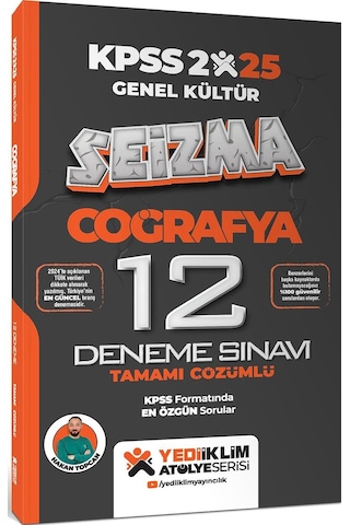 Yediiklim 2025 Kpss Genel Kültür Atölye Serisi Coğrafya Seizma Tamamı Çözümlü 12 Deneme Sınavı