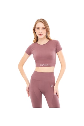 Giorgina Ferri Yumuşak Dokulu, Esnek Yoga, Koşu, Spor Ve Günlük Crop Top Mila