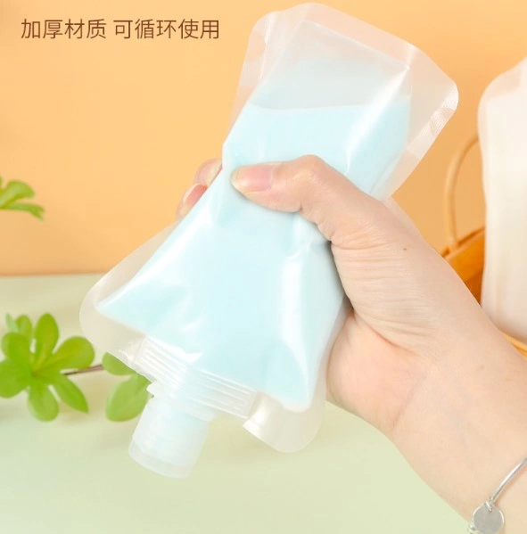 3 Adet 100ml Krem Şampuan Kabı Tekrar Kullanılabilir Set Beyaz - Şeffaf