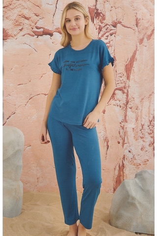 Arcan | Kadın Kısa Kol Viskon Pijama Takımı (531805626) Turkuaz