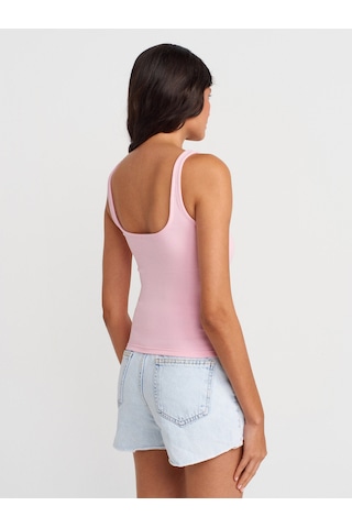 Dilvin 21057 Askılı Atlet-toz Pembe Toz Pembe