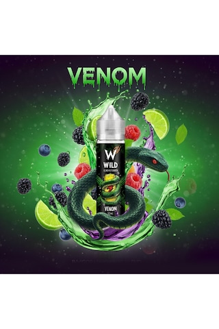 Venom - Premium Aroma 50ml - Enerji İçeceği, Ekşi, Karadut - Likit Tatlandırıcı