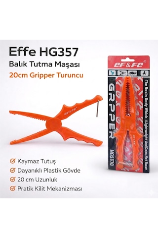 Effe Hg357 Balık Tutma Maşası 20cm Gripper Turuncu