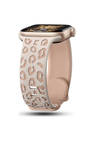 Watch 10 46mm Mkst Krd-140 Silikon Kordon Strap Kayış - Bej-siyah