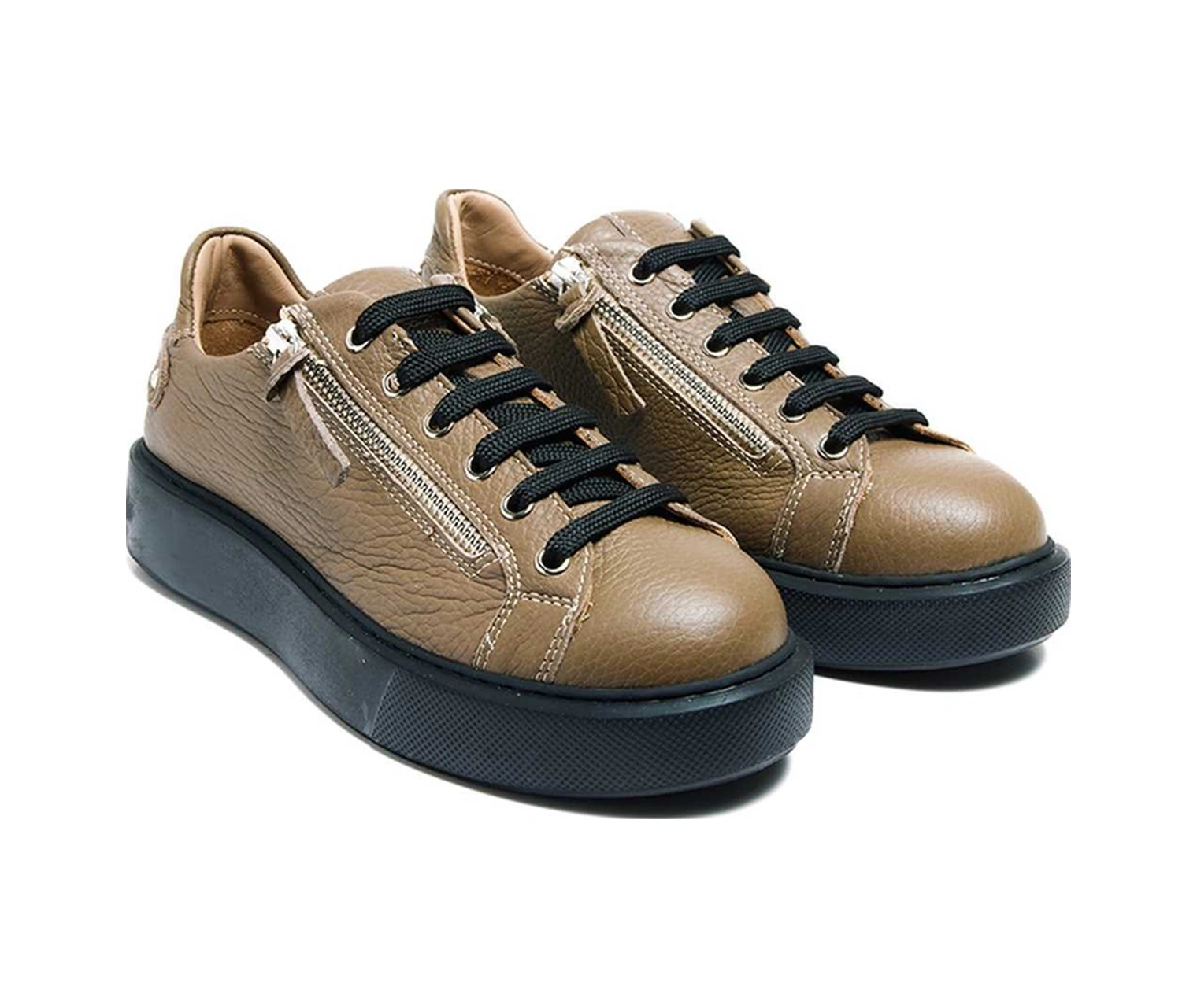 Bestello Fermuar Detaylı Eva Sneaker 101-14725-123 Kadın Ayakkabı VIZON