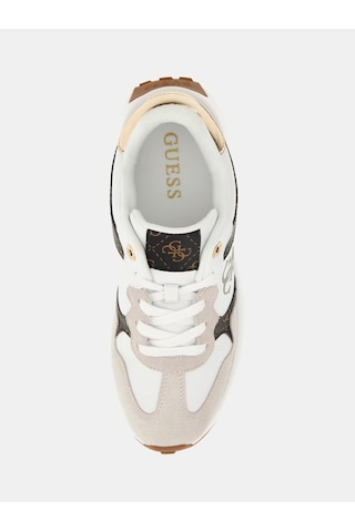 Guess Luckei 4g Logolu Kadın Spor Ayakkabı Flplucpel12 Beyaz