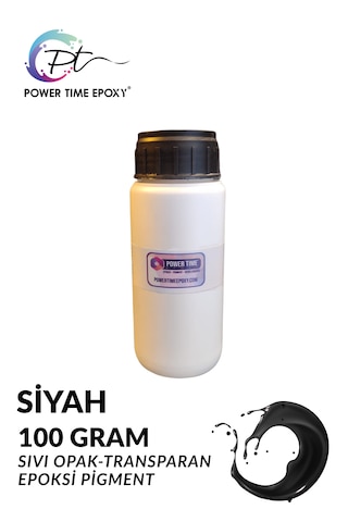 Opak & Transparan Sıvı Pigment Boya 100 Gram / Siyah / Epoksi Için