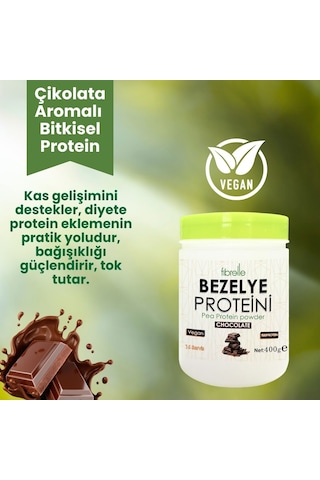 Fibrelle Bezelye Protein Çikolata Aromalı 400 G