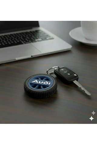 Audi Uyumlu Özel Tasarım Anahtarlık - Premium Hafif Ve Dayanıklı Mavi