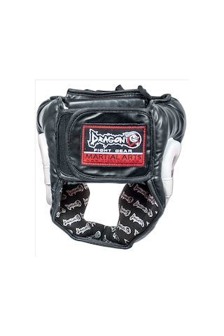 Dragondostore Dragon 11745-P Yanakları Kapalı Kask Muay Thai, Kick Boks Kaskı