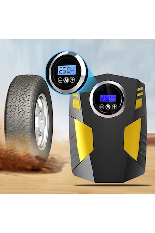 Maiyame 12v Akıllı Dijital Gösterge El Tipi Araç Pompa, 3 Şişme Ucu İle 150 Psı Maksimum Basınç, 35 L/dak Akış Hızı
