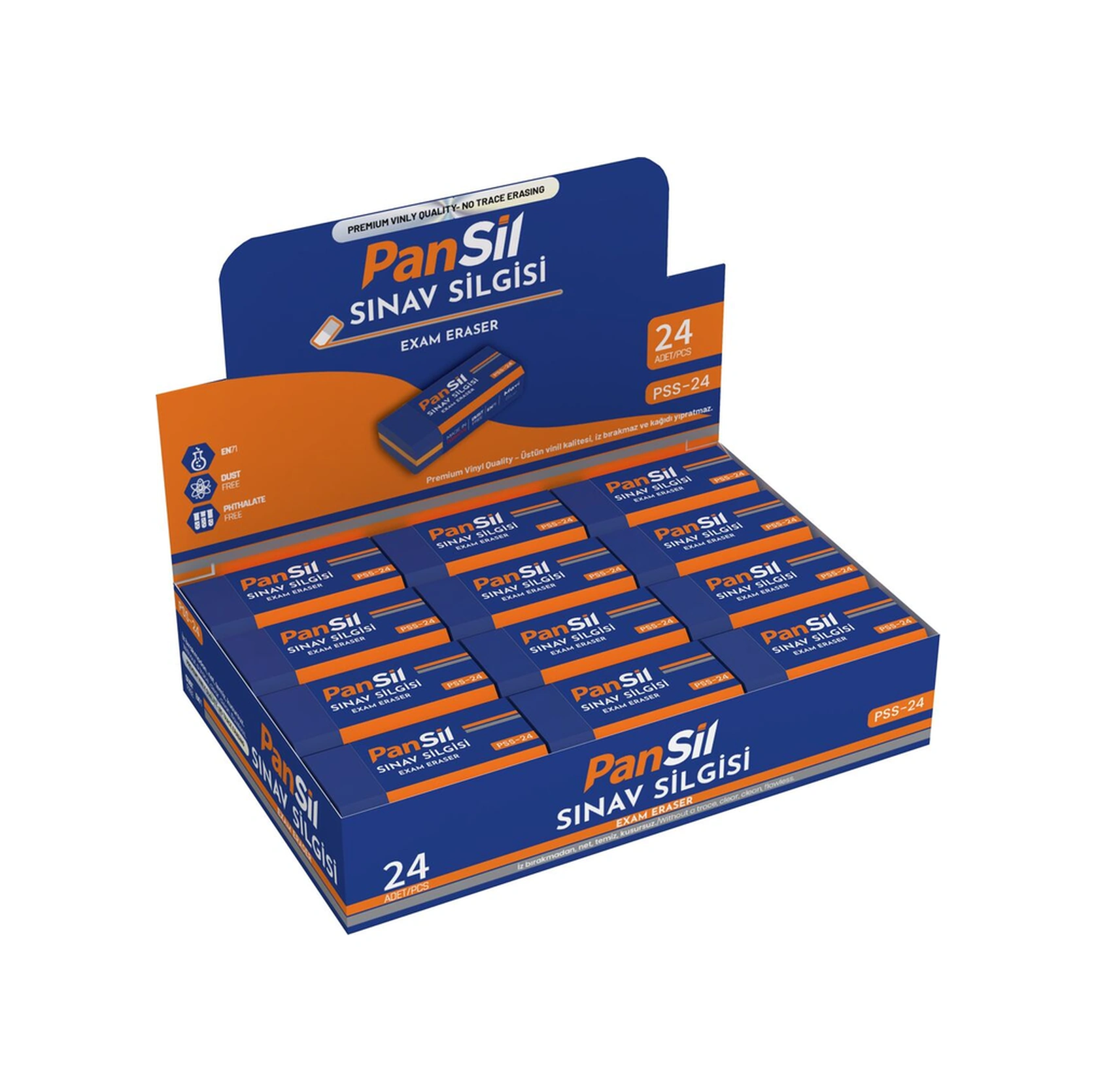 Pansil Mavi Sınav Silgisi-24 Adet