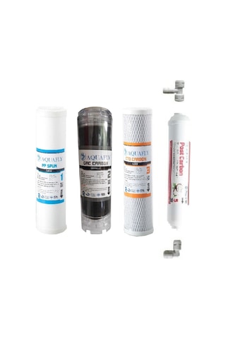 AQUA FLY ( MEMBRANSIZ ) Ihlas Aura Cebilon Compact Uyumlu 4 Lü Su Arıtma Filtresi