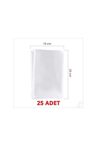 Kurabiye Ve Şeker Poşeti 20cm X 10cm - 25 Adet 1+