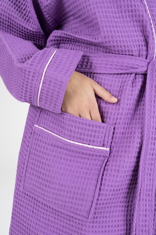 Varol Kaos Serisi Kimono Yaka Pike Bornoz Sabahlık Lila-xxl LİLA