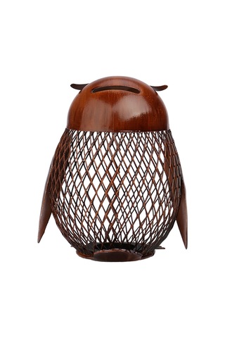 Jms Tooarts Baykuş Şekilli Metal Para Kutusu Ev Mefruşat Ürünleri Crafting Hediye