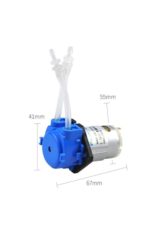 Motorobit-Kamoer 12V Peristaltik Sıvı Pompası - Nkp-Dc-B08G Mavi