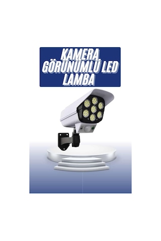 Solar Bahçe Lambası Uzaktan Kumandalı Kamera Görünümlü Hareket Se