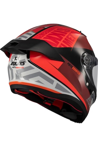 Axxis Fenıx Essence B5 Şeffaf Vizör Kask Mat Kırmızı