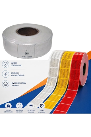 Nyf Fosfor Bant Parçalı Reflektiv 5,1 Cm X 50 Mt Beyaz E Belgeli Bx14 070