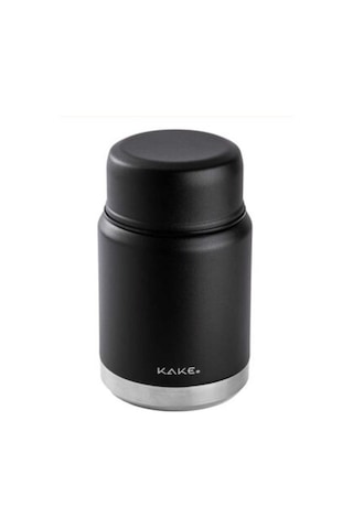 Tnt-8695835414010-gınger Kfy-xd017s-kake Siyah Paslanmaz Çelik Kaşıklı Yemek Termosu 500ml