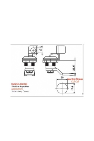 Sermak Asmalı Mandallı Kilit 203 2 Enka449